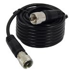 18' CB Antenna Coax Cable PL-259 Connectors Black