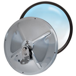 RoadPro 8.5" Stainless Steel Adj Convex Mirror, Center Stud