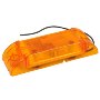 RoadPro 6" x 2" Sealed Light, Reflective Lens, Amber