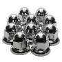 33mm Flanged Chrome Plated Lug Nut Covers, 10 Pack