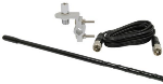 RoadPro 4ft Mirror Mount Fiberglass CB Antenna Kit