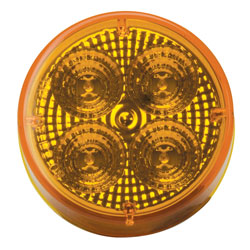 RoadPro 2.5" Round LED Diamond Lens, Amber