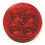 RoadPro 2.5" Round LED Diamond Lens Sealed Light, Red