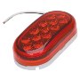 RoadPro 2" x 4" Sealed LED Light with Diamond Lens, Red
