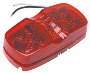 RoadPro 4"x2" LED Diamond Lens Sealed Light, Red