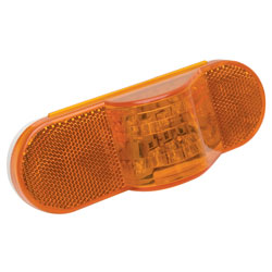 RoadPro 6.5"x2.25" LED Mid Trailer Sealed Light, Amber