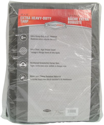 RoadPro Cargo Control 10' x 12' Extra Heavy Duty Tarp