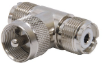 RoadPro T Coax PL-259 to SO-239 Connector