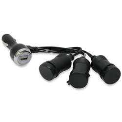 RoadPro 4 Way 12 Volt and USB Adapter