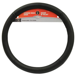 RoadPro 18" Genuine Leather Steering Wheel Cover