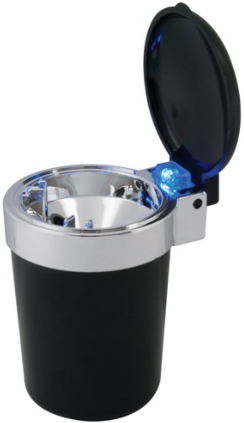 RoadPro Ashtray with Blue LED Light