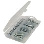 RoadPro 130-Piece Machine Screw and Nut Kit with Plastic Case