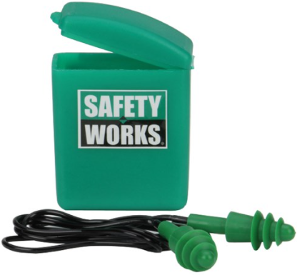 Safety Works Ear Plugs with Case, 1 Pr