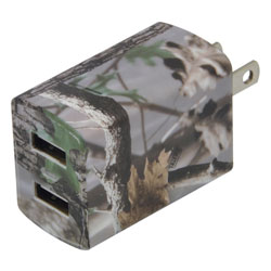 MobileSpec AC to Dual USB Power Adapter, Camouflage
