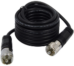 RG-58A/U Coaxial Cable with PL-259 Connectors, 18ft