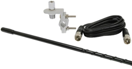 TruckSpec 3ft Mirror Mount Fiberglass CB Antenna Kit