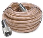 TruckSpec 18' CB Antenna Mini-8 Coax Cable, PL-259 Connectors, Clear