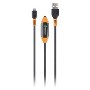 Mizco, ToughTested 6' SafeCharge Protection 8 Pin Lightning USB Cable with Circuit Breaker