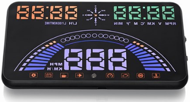 Boyo 5.8in Head Up Display with Reflector Cradle