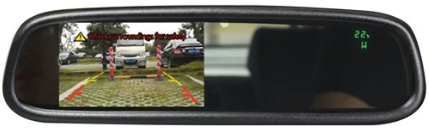 Boyo 4.3in OE Style Rear View Mirror Monitor, Compass, Temperature