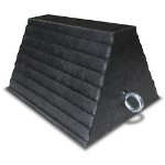 Aeropro Wheel Chock Block with Eye Bolt
