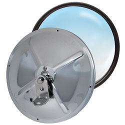 RoadPro 7.5" Stainless Steel Adj Convex Mirrors, Center Stud