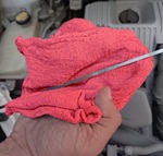 RoadTuff Red Cotton Shop Rags 10-Pack