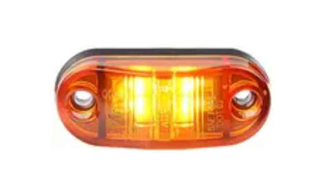 RoadTuff 12V 24V Universal LED Amber Clearance Marker Light