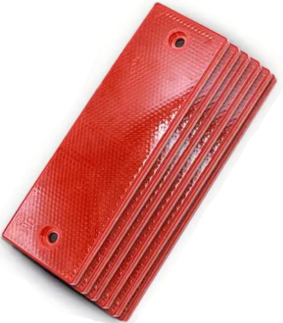 Red Self Adhesive Waterproof Reflective Safety Reflector
