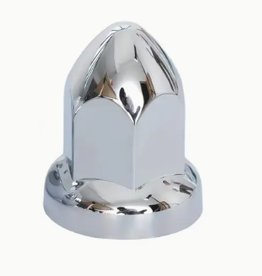 33mm Flanged Chrome Plated ABS Plastic Lug Nut Cover