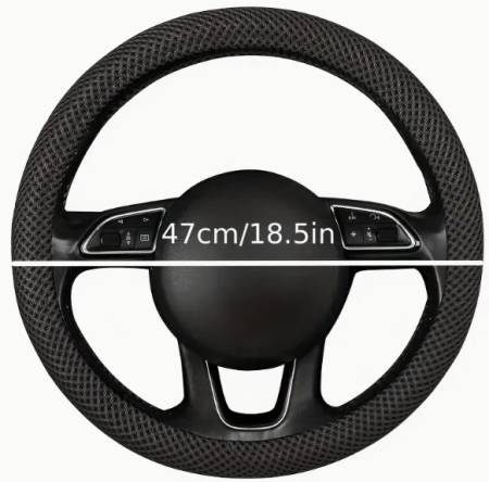 Breathable Anti-Slip Steering Wheel Cover for Trucks & Buses
