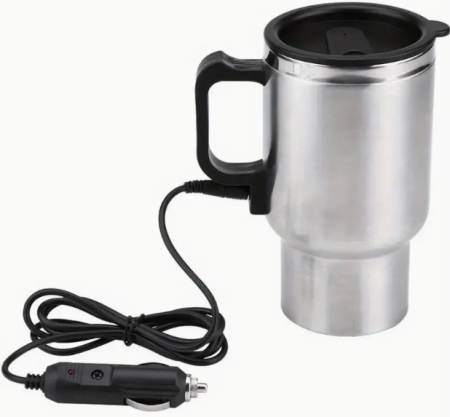 12 Volt Stainless Steel Heated Beverage Cup