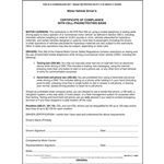 Motor Vehicle Cell Phone Call and Text Ban Certificate of Compliance