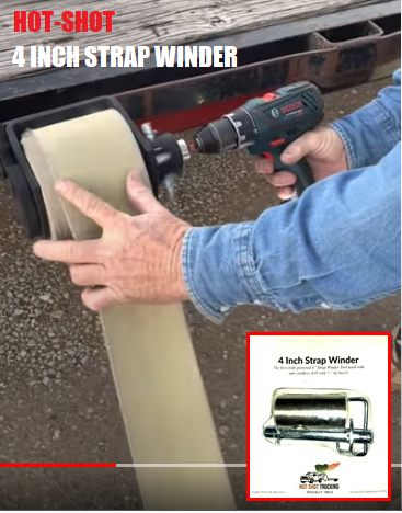 Strap Winder for Flatbed Truck Hand Roller for Winding Kwik Winder Winch Winder for Winch Straps 