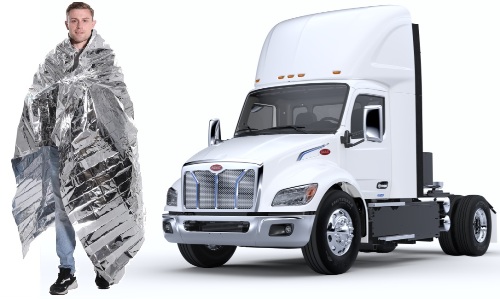 Truck Driver Thermal Survival Blanket 5-Pack
