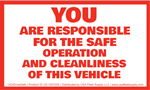 You Are Responsible For The Safe Operation, Decal