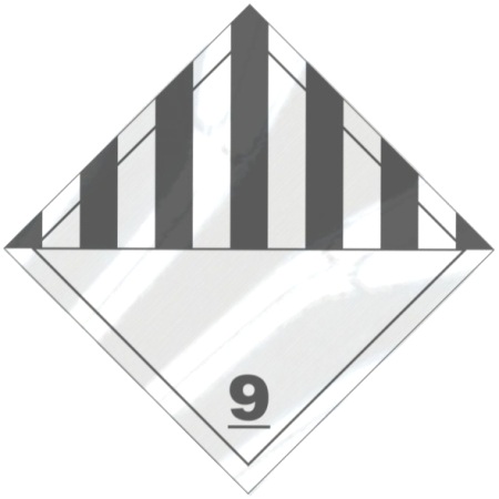 Adhesive Aluminum Misc Dangerous Goods Hazmat Placard