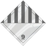 Adhesive Aluminum Misc Dangerous Goods Hazmat Placard