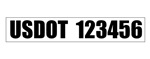 US DOT Truck Numbers 1 Line