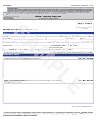 Medical Examination Report