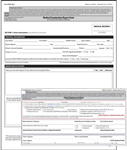 Medical Examiners 2 Part Wallet Card and Report