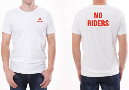 T-Shirt, No Riders