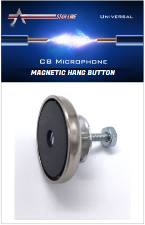 Universal CB Microphone Magnetic Hang Button