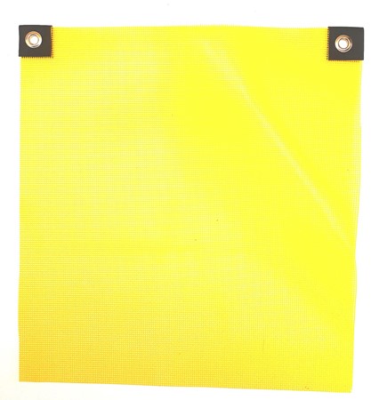 Vinyl Coated 18" x 18" Yellow Safety Flag