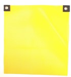 Vinyl Coated 18" x 18" Yellow Safety Flag