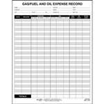 Gas and Oil Expense Record - Pad Format