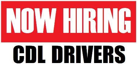 Now Hiring CDL Drivers Vinyl Decal, 8" x 12"