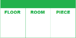 Household Movers Inventory Labels, Green