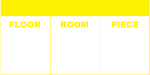 Household Movers Inventory Labels, Yellow