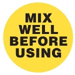 Mix Well Before Using Label 25ct
